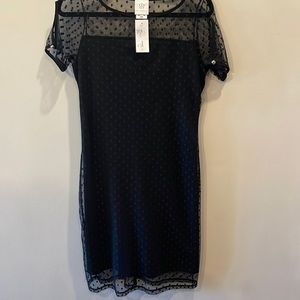 Papillon Blanc Black Dress